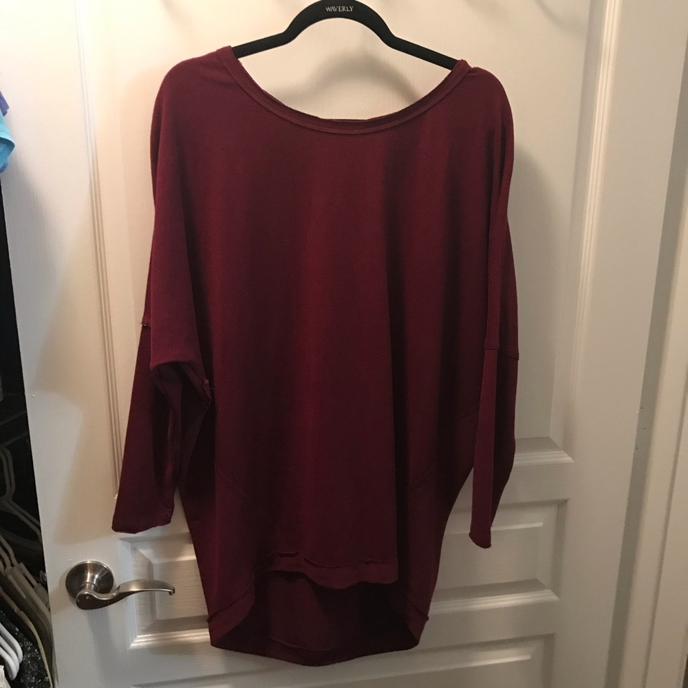 women’s short dark red dress to wear with leggings